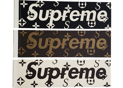 supreme lv box logo sticker